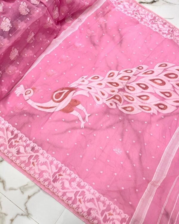 Puja Special Peacock Jamdani Saree