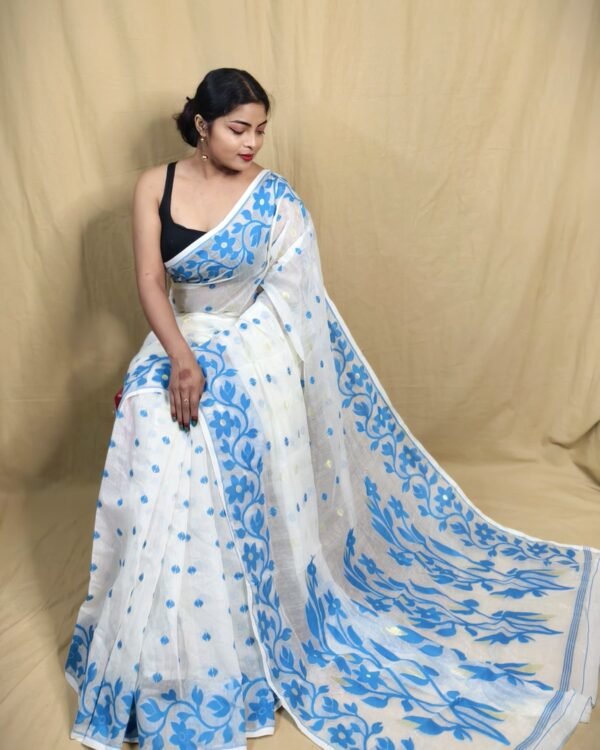 Dhakai Maslin Jamdani Saree