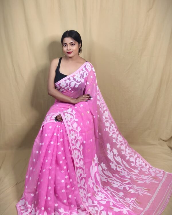 Dhakai Maslin Jamdani Saree