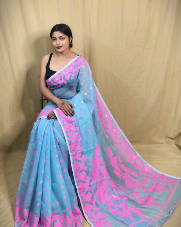 Dhakai Maslin Jamdani Saree