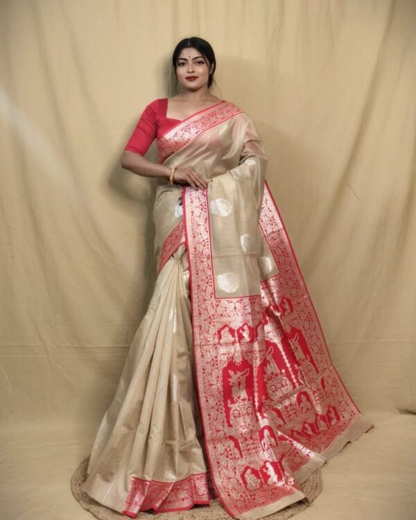 Tasar Baluchori Saree