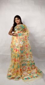 Pure Moslin Saree With Running B.P. - Image 2