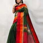 New Cotton Silk Maheswari Handloom Saree With Pallu Colour B.P.