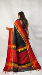 New Cotton Silk Maheswari Handloom Saree With Pallu Colour B.P. - Image 2