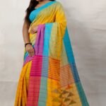 New Khadi Vanga Kaj Buti Design Saree With B.P.