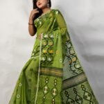 New Design Allover Silk Cotton Jamdani Saree With B.P.