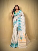 New Khadi Swan Buti Design Saree With B.P. - Image 2