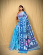 New Soft Pata jamdani Saree Without B.P.
