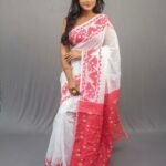 Pradip Buti Jamdani Saree Without B.P.