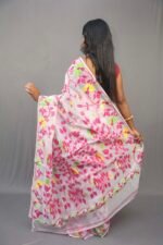 Premium Floral Jamdani Saree Without Blouse Piece - Image 2