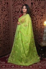 Trivuj Jamdani Saree With B.P. - Image 2