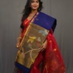 Allover Moslin Bird Pallu Saree With B.P.